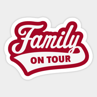 Family On Tour (Family Vacation / White) Sticker